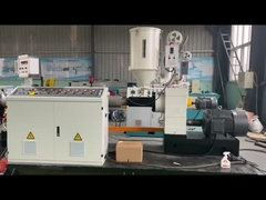 parede do PVC do PE 50-110mmPP a única corrugou a linha de produção da extrusão da tubulação