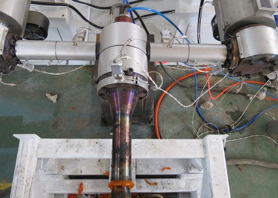 da máquina ondulada dobro da tubulação da parede de 30kgh 17mm linha de produção plástica da tubulação