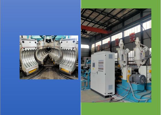 Linha de produção plástica dobro da tubulação do PLC 50kg/H do parafuso