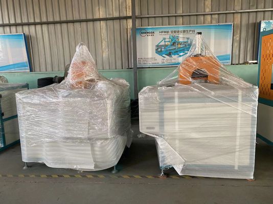 linha ondulada da extrusão da tubulação da parede do dobro do PE PP e do PVC de 50-160mm que faz a máquina