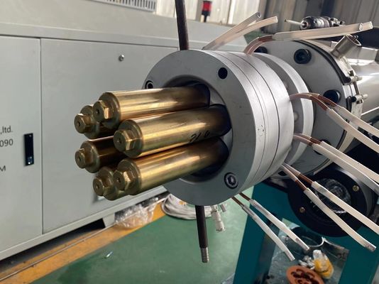 Extrusão do furo de Siemens linha de produção plástica da tubulação da multi para o PE/PVC
