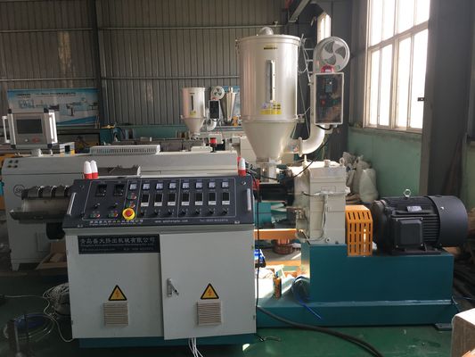 Linha de produção parafuso gêmeo cônico da tubulação do Hdpe do motor 100kg/H de Siemens