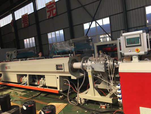 Extrusora elétrica da tubulação da canalização da água plástica do dreno do PVC totalmente automático