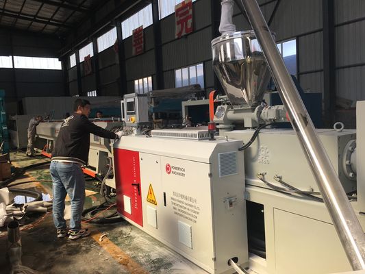 Extrusora elétrica da tubulação da canalização da água plástica do dreno do PVC totalmente automático