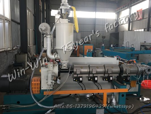 Máquina de extrusão de tubo macio ondulado de parede única de plástico HDPE PE PP PVC