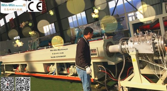Linha de produção de extrusão de tubo de PVC de conduíte elétrico parafuso profundo