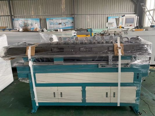 Linha ondulada da extrusão da tubulação parede de alta velocidade da máquina de molde do bloco do impulso da única