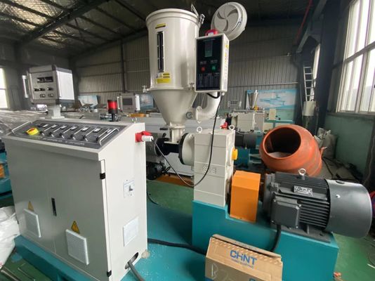 Linha ondulada da extrusão da tubulação parede de alta velocidade da máquina de molde do bloco do impulso da única