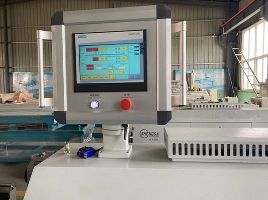Linha ondulada controle da extrusão da produção da tubulação única/parede dobro do PLC