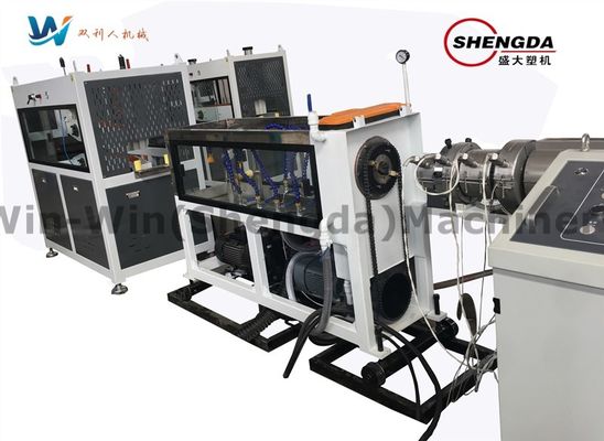 Linha ondulada máquina plástica da extrusão da tubulação da espiral do carbono do PE da extrusora da tubulação