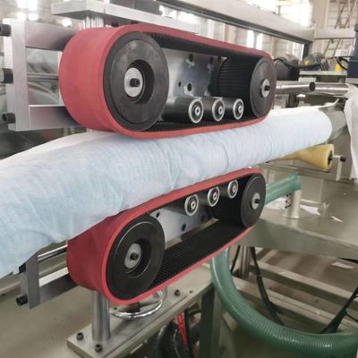 Máquina de revestimento ondulada envolvida da tela de tecelagem não da máquina da tubulação