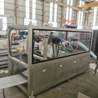 Máquina de revestimento ondulada envolvida da tela de tecelagem não da máquina da tubulação