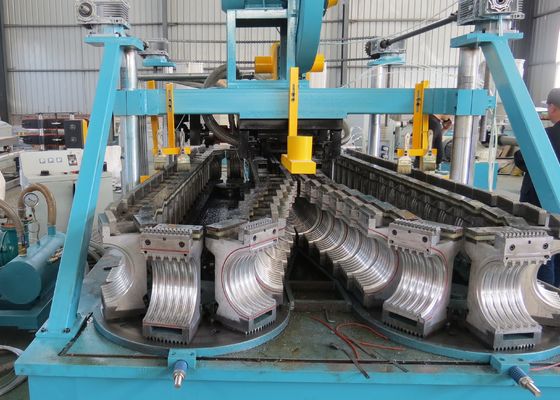 Máquina ondulada da tubulação do plástico dos PP 8.5mm