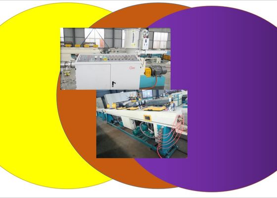 Linha gêmea da extrusão da tubulação do plástico do parafuso 750mm do HDPE