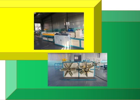 Tubulação ondulada da única parede elétrica|Cabo|Máquina ondulada plástica expulsando da tubulação do tubo