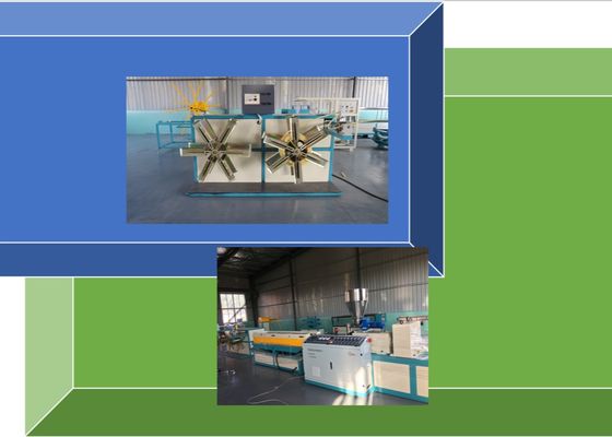 Tubulação ondulada da única parede elétrica|Cabo|Máquina ondulada plástica expulsando da tubulação do tubo