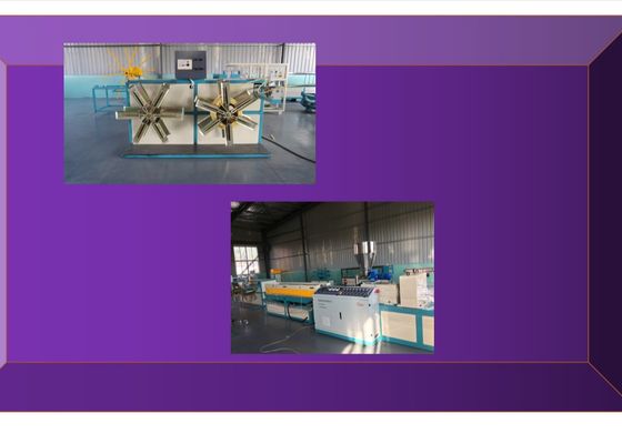 Linha de produção preta da tubulação do PE da tubulação de água da extrusora de parafuso do gêmeo do PVC 100Kgh