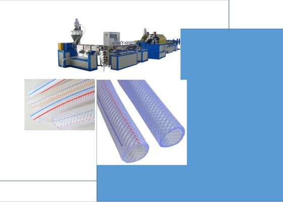 a fibra do PVC 50kg/h reforçou a tubulação de mangueira flexível da água que faz a máquina