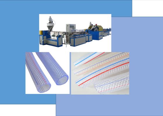 a fibra do PVC 50kg/h reforçou a tubulação de mangueira flexível da água que faz a máquina