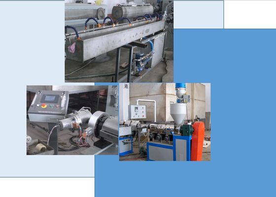 Máquina flexível reforçada da tubulação da máquina da extrusora da mangueira do fio de aço do HDPE dos PP