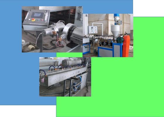 Máquina flexível reforçada da tubulação da máquina da extrusora da mangueira do fio de aço do HDPE dos PP