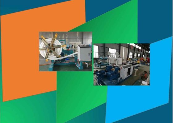 Linha de produção plástica dobro da tubulação 50kg/H do parafuso 160mm
