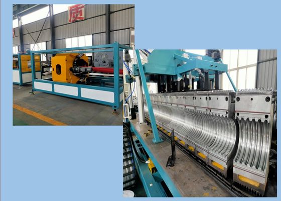 Única linha ondulada da extrusão da tubulação do PVC 800mm do parafuso