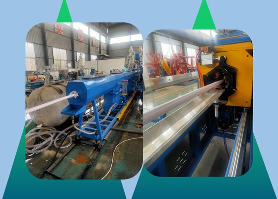 Linha tripla máquina da extrusão da tubulação do HDPE da camada da extrusão da tubulação do gêmeo do polipropileno