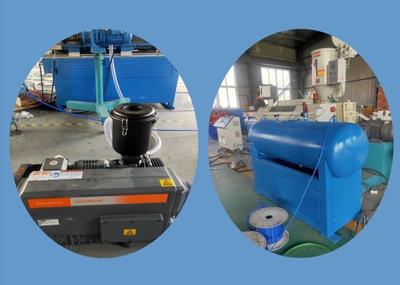 Única linha ondulada 1200kg/H da extrusão da tubulação do parafuso 500mm