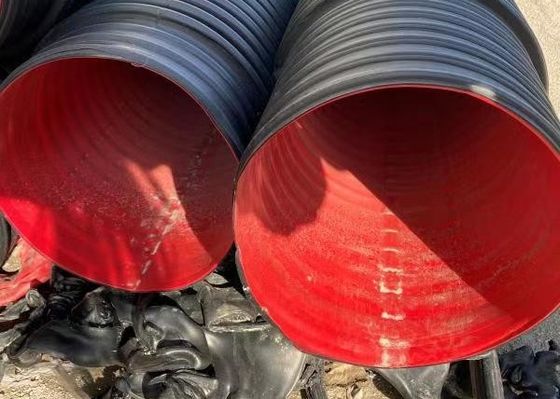 A linha ondulada da extrusão da tubulação do PE duas camadas conduz a fatura da máquina