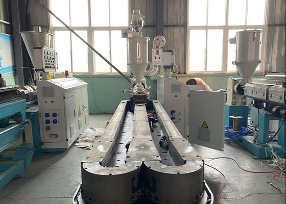 linha ondulada anti abrasão da extrusão da tubulação da única parede do HDPE de 35mm