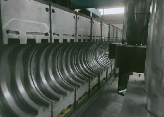 A parede do dobro do HDPE corrugou a linha Intermeshing completo da extrusão da tubulação 6,5 m/min