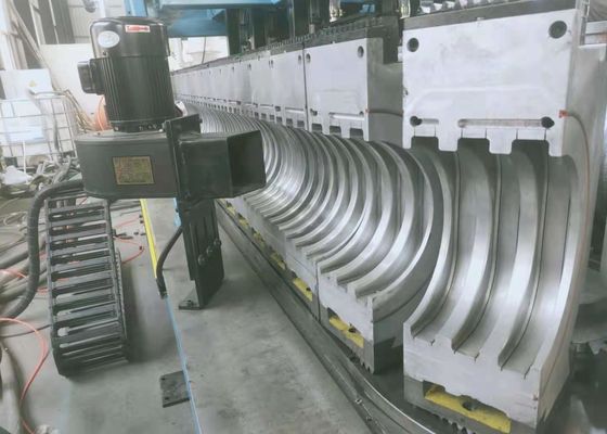 Linha ondulada plástica 30KW da extrusão da tubulação do PA do PVC EVA do PE dos PP