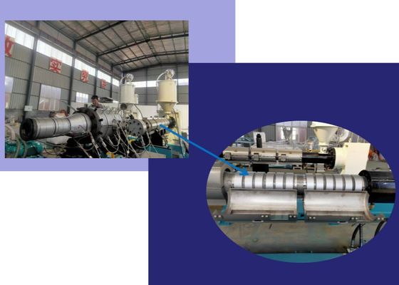 A parede do dobro do HDPE corrugada conduz a linha de produção ID200mm ID600 milímetro