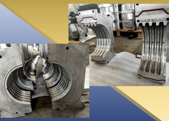 linha ondulada da extrusão da tubulação única/parede dobro do PE de 3-6m/min PP