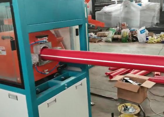 linha de produção lisa da tubulação do PVC do parafuso 250-300kg/h gêmeo cônico