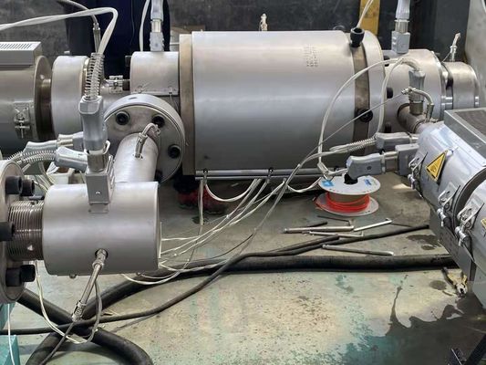 linha da extrusão da tubulação da única parede de 200-500mm/máquina onduladas da fatura