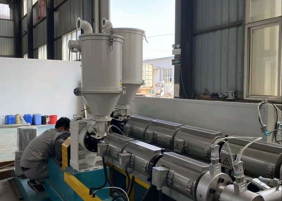 linha de produção plástica eficiência elevada da tubulação do PE do HDPE de 200mm