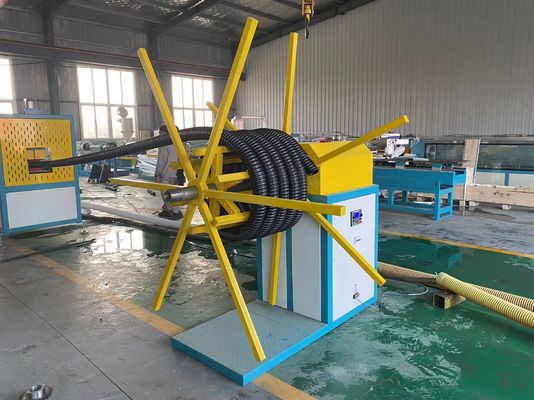 linha de produção plástica da máquina da tubulação espiral do carbono dos PP do HDPE de 25-100mm